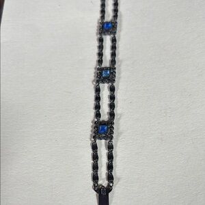Elegant Blue and Black Women's Bracelet